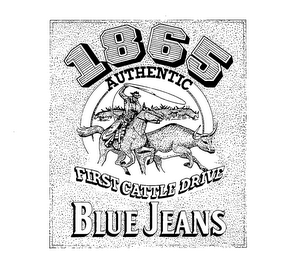 1865 AUTHENTIC FIRST CATTLE DRIVE BLUE JEANS logo