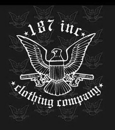 187 INC CLOTHING COMPANY logo