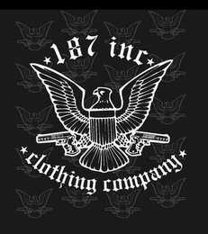 187 INC CLOTHING COMPANY logo