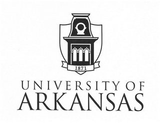 1871 UNIVERSITY OF ARKANSAS logo
