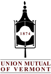 1874 UNION MUTUAL OF VERMONT logo