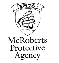 1876 MCROBERTS PROTECTIVE AGENCY logo