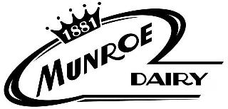 1881 MUNROE DAIRY logo