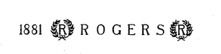 1881 R ROGERS R