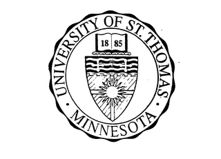 1885 UNIVERSITY OF ST. THOMAS MINNESOTA logo