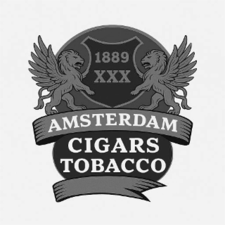 1889 XXX AMSTERDAM CIGARS TOBACCO logo