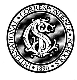 1890 INTERNATIONAL CORRESPONDENCE SCHOOLS logo