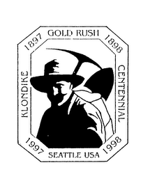 1897 GOLD RUSH 1898 KLONDIKE CENTENNIAL 1997 SEATTLE USA 1998 logo