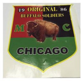 19 ORIGINAL 86 BUFFALO SOLDIERS M C CHICAGO logo