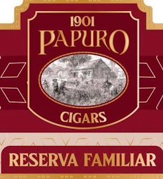 1901 PAPURO CIGARS RESERVA FAMILIAR logo