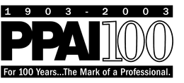 1903 - 2003 PPAI1OO FOR 100 YEARS...THE MARK OF A PROFESSIONAL. logo