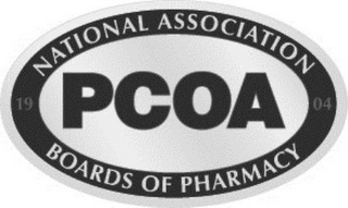 1904 NATIONAL ASSOCIATION BOARDS OF PHARMACY PCOA logo