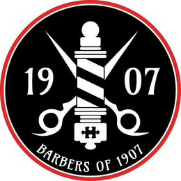 1907 BARBERS OF 1907 logo