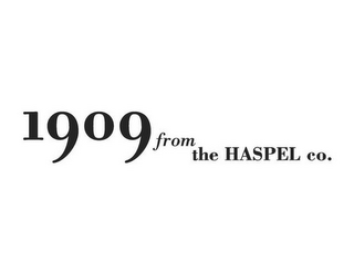 1909 FROM THE HASPEL CO. logo