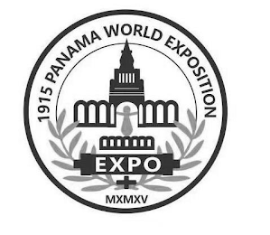 1915 PANAMA WORLD EXPOSITION EXPO MXMXV logo