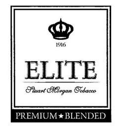 1916 ELITE STUART MORGAN TOBACCO PREMIUM BLENDED logo