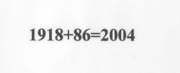 1918+86=2004 logo