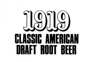 1919 CLASSIC AMERICAN DRAFT ROOT BEER logo