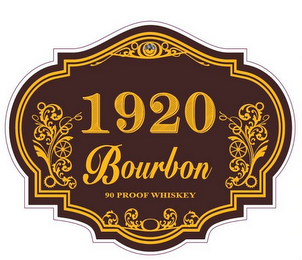 1920 BOURBON 90 PROOF WHISKEY logo