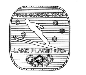 1932 OLYMPIC TEAM LAKE PLACID USA logo