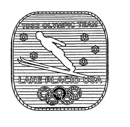 1932 OLYMPIC TEAM LAKE PLACID USA logo