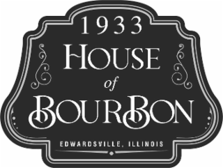 1933 HOUSE OF BOURBON EDWARDSVILLE, ILLINOIS logo