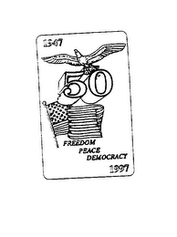 1947 FREEDOM PEACE DEMOCRACY logo
