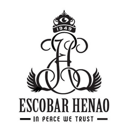 1949 ESCOBAR HENAO IN PEACE WE TRUST logo