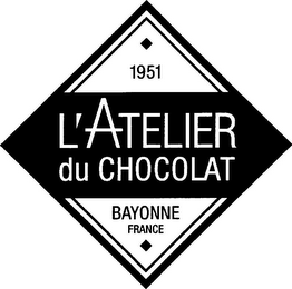 1951 L'ATELIER DU CHOCOLAT BAYONNE FRANCE logo