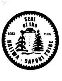 1953 SEAL OF THE HALIWA-SAPONI TRIBE 1965 logo