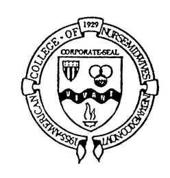1955 AMERICAN COLLEGE OF 1929 NURSE-MIDWIVES NEW MEXICO NOV 7 CORPORATE SEAL VIVANT logo