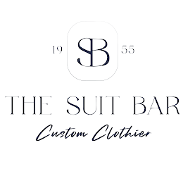 1955 SB THE SUIT BAR CUSTOM CLOTHIER logo
