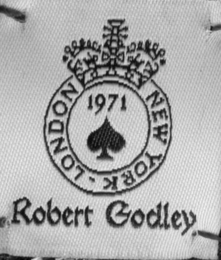 1971 LONDON - NEW YORK ROBERT GODLEY logo