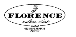 1973 F FLORENCE SCULTURE D'ARTE ORIGINAL GIUSEPPE ARMANI FIGURINES logo