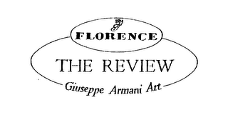 1973 F FLORENCE THE REVIEW GIUSEPPE ARMANI ART logo