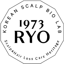 1973 RYO KOREAN SCALP BIO LAB SCALP&HAIR LOSS CARE HERITAGE logo