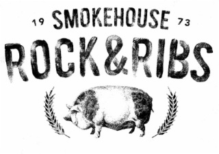 1973 SMOKEHOUSE ROCK & RIBS logo
