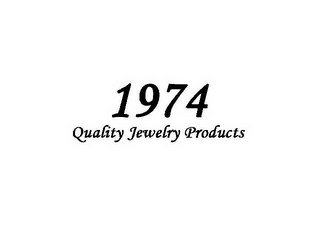 1974 QUALITY JEWELRY PRODUCTS logo