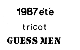 1987 E'T'E TRICOT GUESS MEN logo