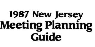 1987 NEW JERSEY MEETING PLANNING GUIDE logo