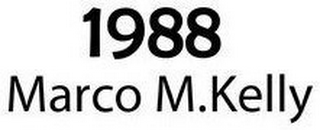 1988 MARCO M. KELLY logo