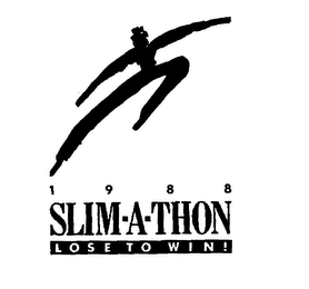 1988 SLIM-A-THON LOSE TO WIN! logo