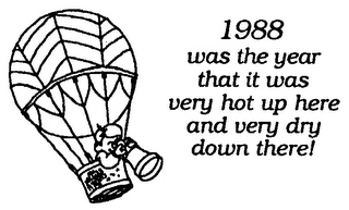 1988 WAS THE YEAR THAT IT WAS VERY HOT HERE AND VERY DRY DOWN THERE] logo