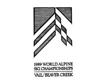 1989 WORLD ALPINE SKI CHAMPIONSHIPS VAIL/BEAVER CREEK logo
