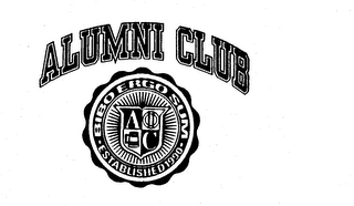 1990 ALUMNI CLUB BIBO ERGO SUM ESTABLISHED logo