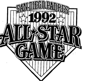 1992 ALL STAR GAME SAN DIEGO PADRES logo