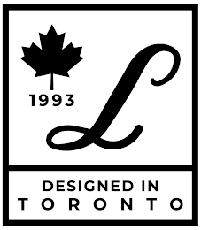 1993 L DESIGNED IN TORONTO logo