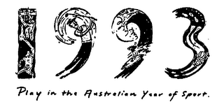 1993 PLAY IN THE AUSTRALIAN YEAR OF SPORT. logo