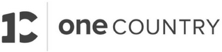 1C ONE COUNTRY logo
