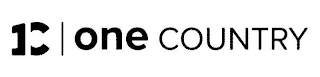 1C ONE COUNTRY logo